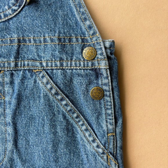 Vintage Faded Flory denim toddler overalls size 2 - Picture 4 of 7